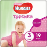Huggies трусики-подгузники для девочек 7-11кг 19 шт