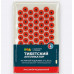 Массажер медицинский на мягкой подложке 17х28 см магнитный красный Тибетский аппликатор