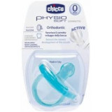 Chicco physio soft пустышка силиконовая 0+ голубая 0066 10139 1 шт