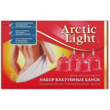 Arctic light набор банки вакуумные 8 шт с насосом для отсасывания воздуха
