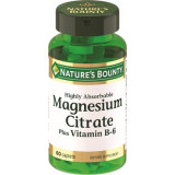 Natures Bounty Цитрат магния с витамином В6 таб 60 шт