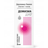Домизиа дуо капли глазные 20 мг/мл + 5 мг/мл 5 мл фл-кап.