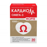 КардиоМ Омега-3 Форте для сердца и сосудов, 1000 мг, 30 капсул