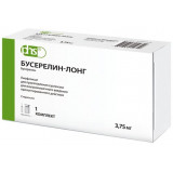 Бусерелин-лонг лиофилизат для приг. сусп. для в/м введения пролонг. действия 3.75 мг фл 1 шт, растворитель 2 мл