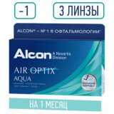 Air optix aqua линзы контактные -1.00 8.6 14.2 3 шт