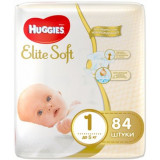 Huggies Elite Soft подгузники до 5кг 84 шт