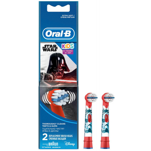 Насадки для электрической зубной щетки Oral-B Kids с героями "Звездные Войны", 2 шт