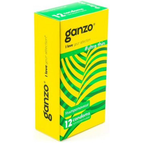 Ganzo презерватив супертонкий 12 шт ultra thin