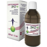 Азитромицин экомед порошок для приг.сусп.для приема внутрь 200мг/5мл 16.5г фл 1 шт в комплекте с шприцем дозирующим