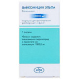 Ванкомицин-Эльфа порошок 1г 1 фл для приготовления р-ра для инфузий