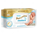 Pamperino салфетки влажные детские newborn 56 шт без отдушки