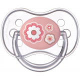 Canpol babies соска-пустышка сил. 0-6мес круглая розовая newborn baby