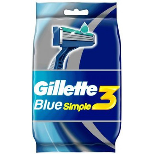 Gillette blue simple 3 станки одноразовые 4 шт