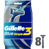Gillette blue simple 3 станки одноразовые 8 шт