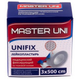 Master uni unifix лейкопластырь гипоаллергенный на тканевой основе 3х500см рулон