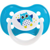 Canpol babies соска-пустышка сил. 0-6мес симметричная голубой owl