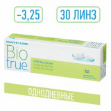 Biotrue oneday линзы контактные однодневные мягкие -3.25 30 шт
