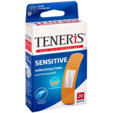 Пластырь бактерицидный с ионами серебра на нетканой основе 20 шт Teneris sensitive