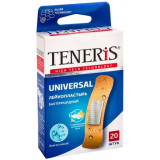 Пластырь бактерицидный с ионами серебра на полимерной основе 20 шт Teneris universal