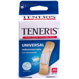 Пластырь бактерицидный с ионами серебра на полимерной основе 20 шт Teneris universal