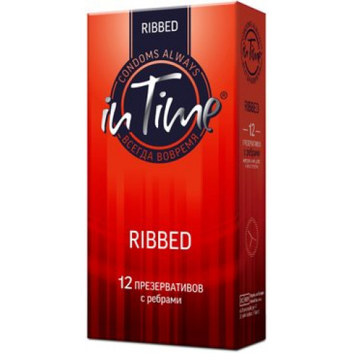 in Time RIBBED презервативы с ребрами 12 шт