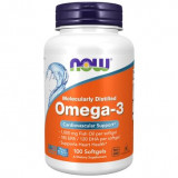 NOW Omega-3, Омега-3 180 EPA/120 DHA капс 100 шт