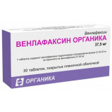 Венлафаксин органика таб п/об пленочной 37.5мг 30 шт