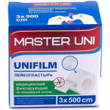 Master uni лейкопластырь полимерная основа 3х500см юнифилм