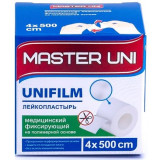 Master uni лейкопластырь полимерная основа 4х500см юнифилм