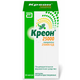 Креон® 25 000 капсулы №50, ферментное средство для лучшего пищеварения всей семьи