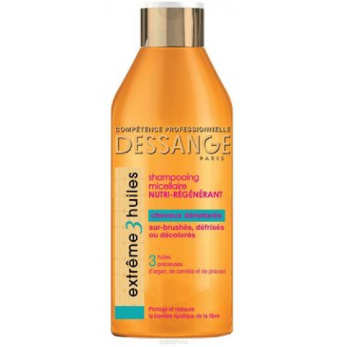 Dessange paris шампунь для сильно поврежденных волос экстремальное восстановление 250мл extreme 3 масла