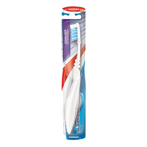 Aquafresh щетка зубная средняя 1 шт clean deep