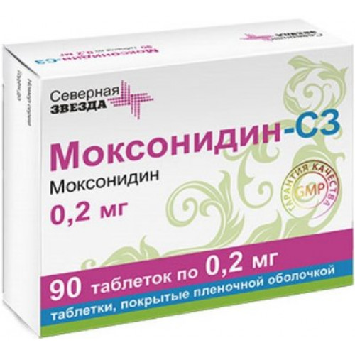 Моксонидин-СЗ таб п/п/об 0.2мг 90 шт