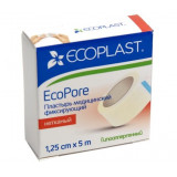 Пластырь медицинский фиксирующий нетканый 1.25x500 см Ecoplast EcoPore