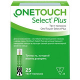 OneTouch Select Plus тест-полоски 25 шт