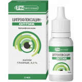Ципрофлоксацин-оптик капли гл. 0.3% 5мл фл-кап.